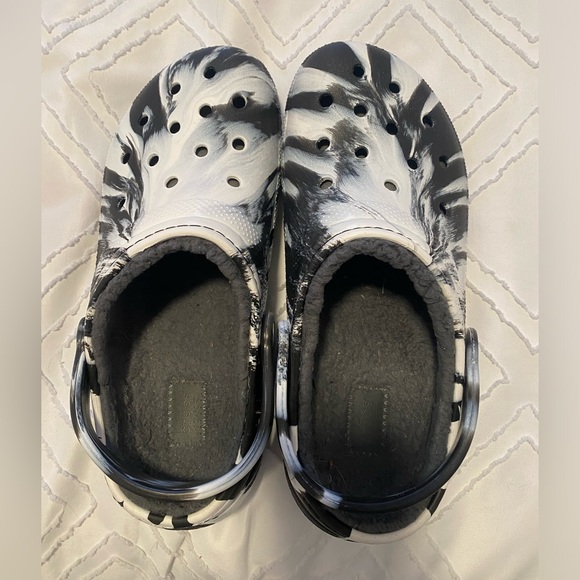 Crocs, black and white. Women’s size 9 - Picture 2 of 2